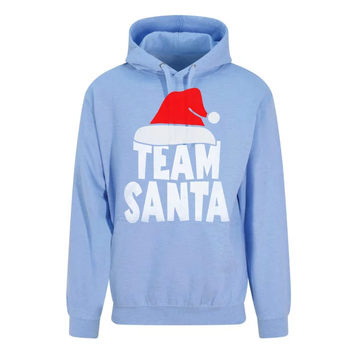 Team Santa Christmas Squad Family Matching Pajamas Unisex Surf Hoodie