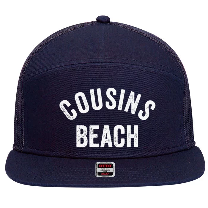 The Summer Cousins Beach I Turned Pretty College Letters 7 Panel Mesh Trucker Snapback Hat