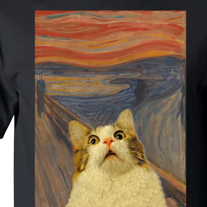 The Scream Cat Funny Classic Painting Tall T-Shirt