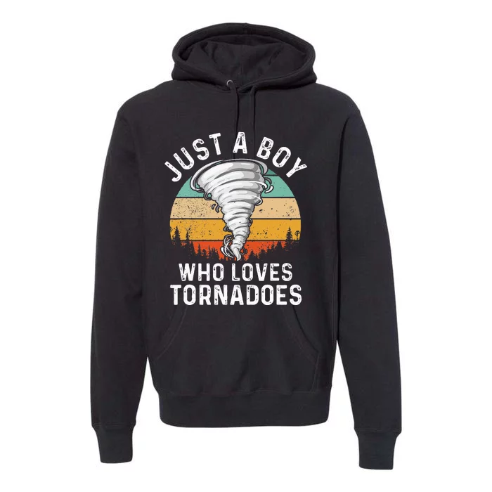 Tornado Storm Chasing Twister Hurricane Premium Hoodie