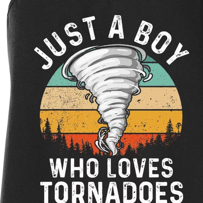 Tornado Storm Chasing Twister Hurricane Women's Racerback Tank