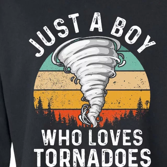 Tornado Storm Chasing Twister Hurricane Cropped Pullover Crew