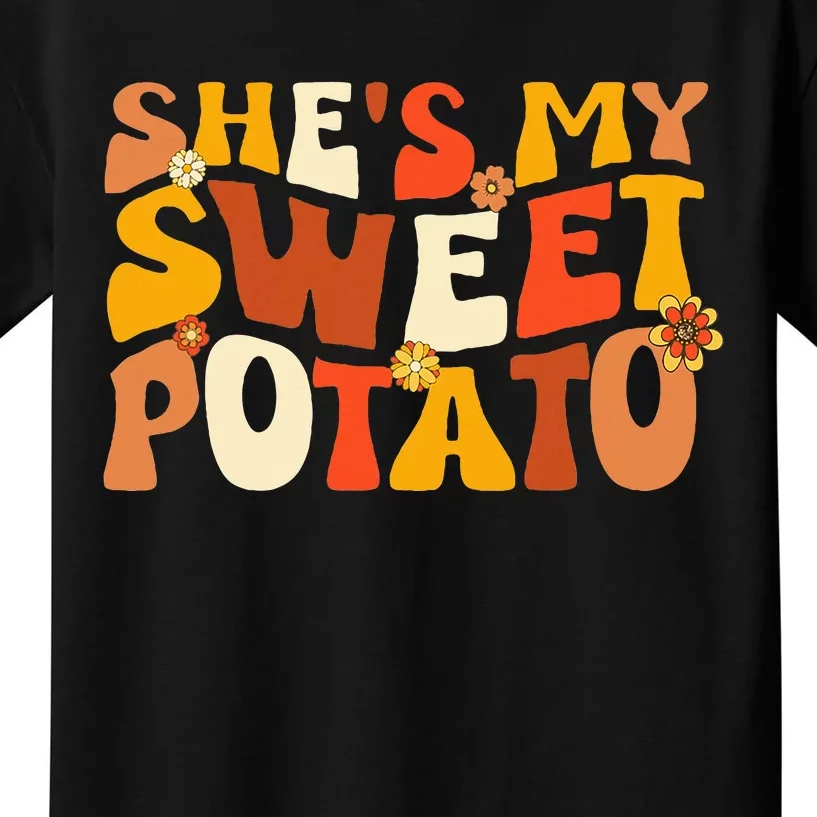 Thanksgiving Shirts Couples Sweet Potato I Yam Kids T-Shirt