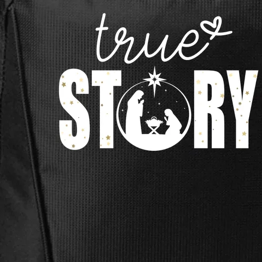 True Story Christmas Holy Christian City Backpack