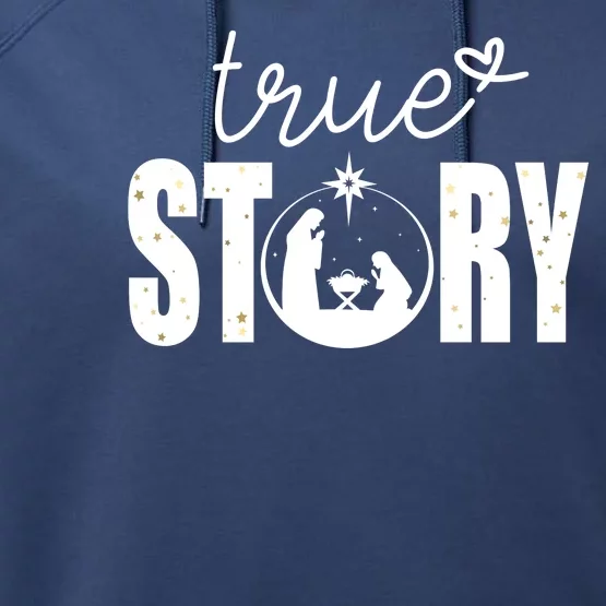 True Story Christmas Holy Christian Performance Fleece Hoodie