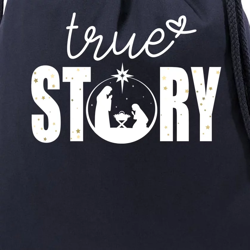 True Story Christmas Holy Christian Drawstring Bag