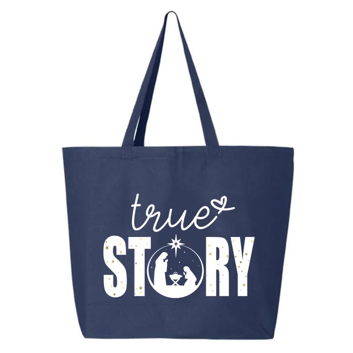 True Story Christmas Holy Christian 25L Jumbo Tote