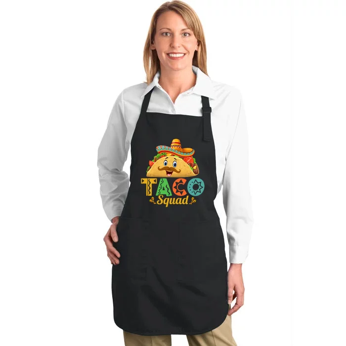 Taco Squad Cinco De Mayo Celebration Full-Length Apron With Pocket