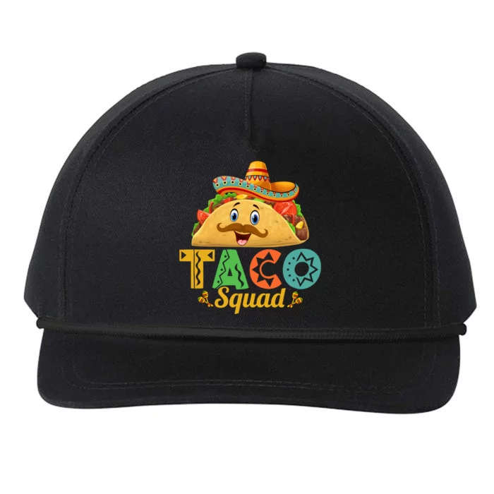 Taco Squad Cinco De Mayo Celebration Snapback Five-Panel Rope Hat