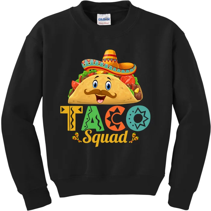 Taco Squad Cinco De Mayo Celebration Kids Sweatshirt