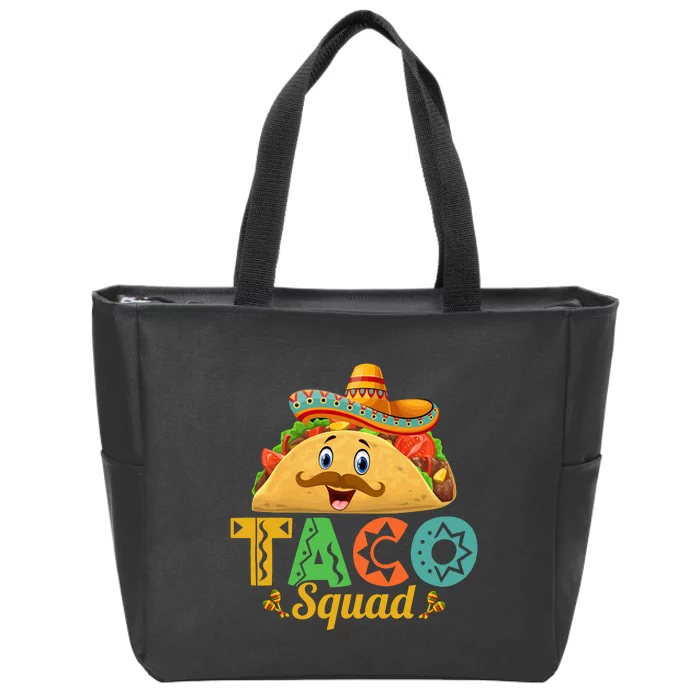 Taco Squad Cinco De Mayo Celebration Zip Tote Bag