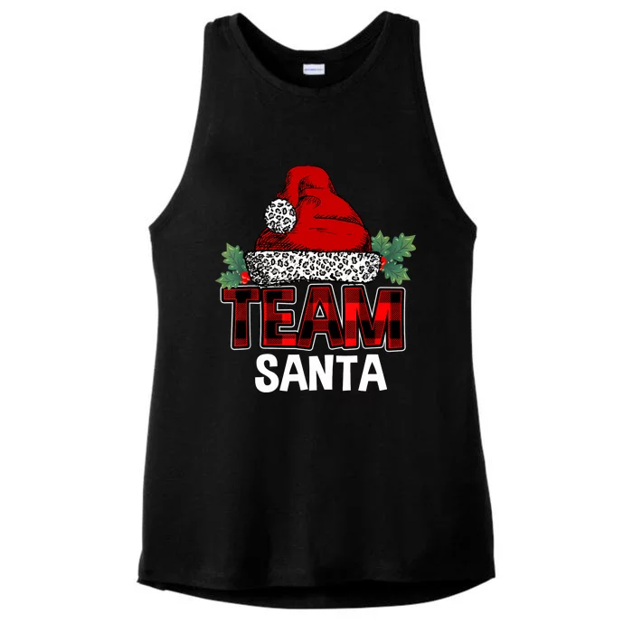 Team Santa Christmas Family Matching Pajamas Gift Boys Girls Ladies Tri-Blend Wicking Tank