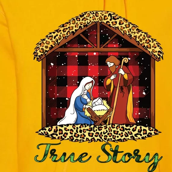 True Story Christmas Nativity Jesus Christian Christmas Premium Hoodie