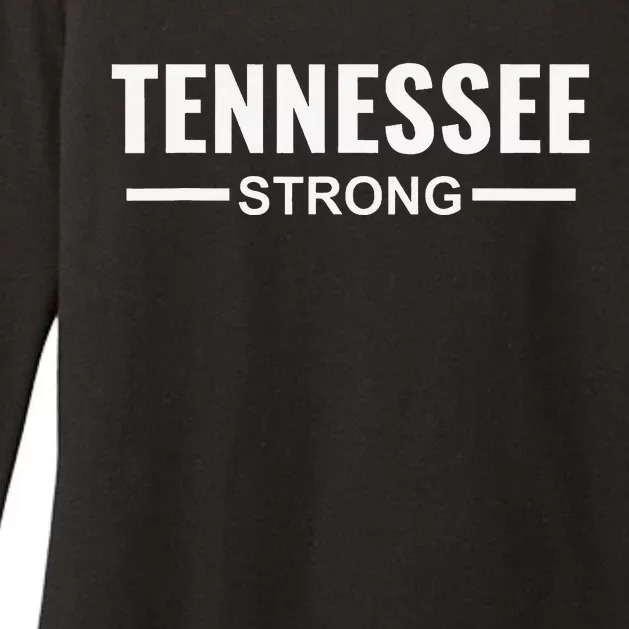 Tennessee Strong Community Strength Prayer Support Womens CVC Long Sleeve Shirt