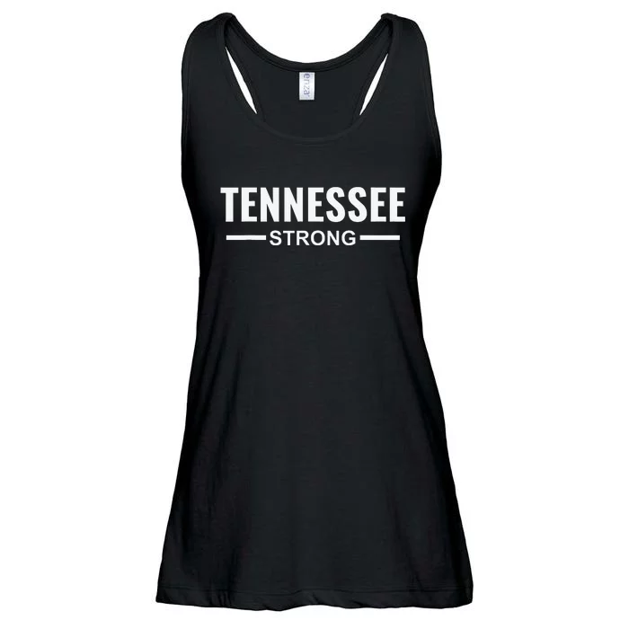 Tennessee Strong Community Strength Prayer Support Ladies Essential Flowy Tank