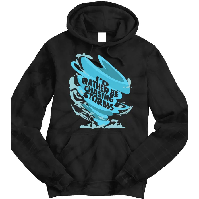 Tornado Storm Chaser Meterology Tie Dye Hoodie