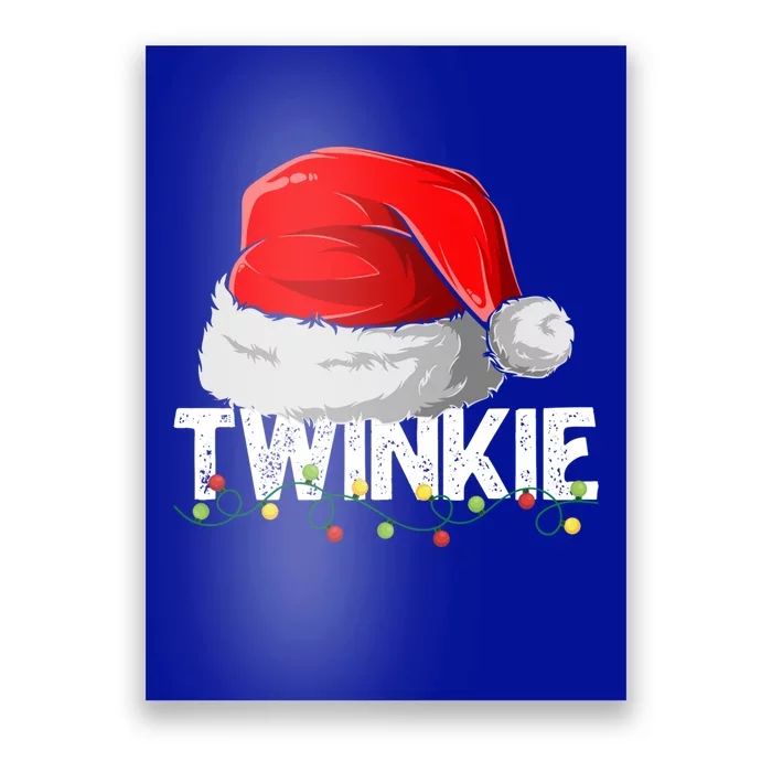 Twinkie Santa Christmas Family Matching Pajamas Mama Xmas Gift Poster