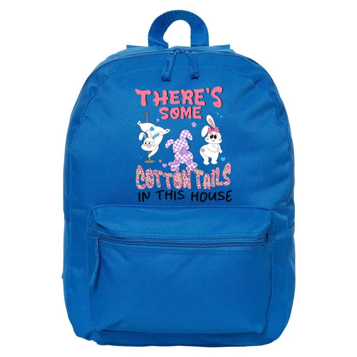 ThereS Some Cotton Tails In This House Cute Bunny Easter Day 16 in Basic Backpack