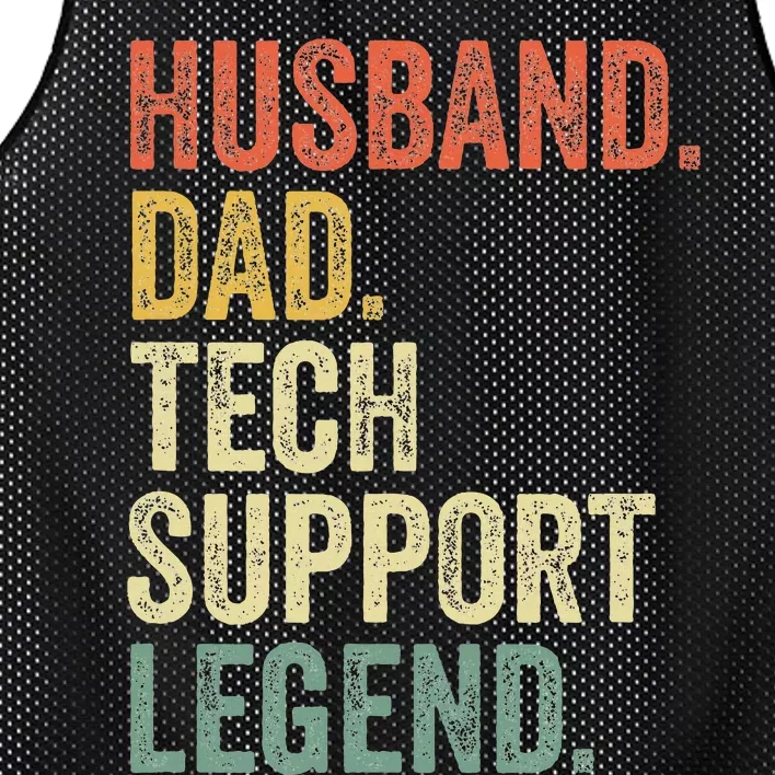 Tech Support Christmas Gifts For Dad Husband Mesh Reversible Basketball Jersey Tank