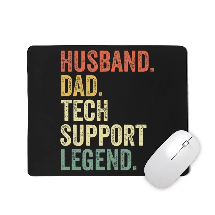 Tech Support Christmas Gifts For Dad Husband Mousepad