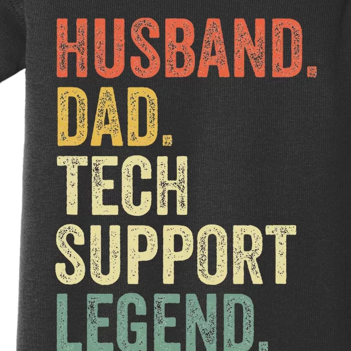 Tech Support Christmas Gifts For Dad Husband Baby Bodysuit