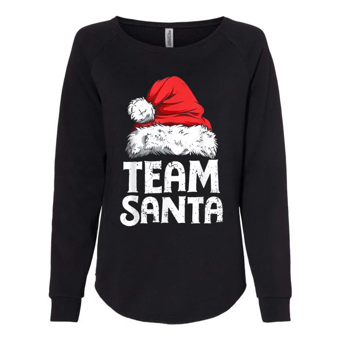 Team Santa Christmas Squad Family Matching Pajamas Boys Men Womens California Wash Sweatshirt