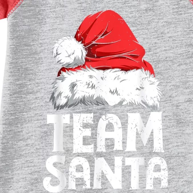 Team Santa Christmas Squad Family Matching Pajamas Boys Men Infant Baby Jersey Bodysuit