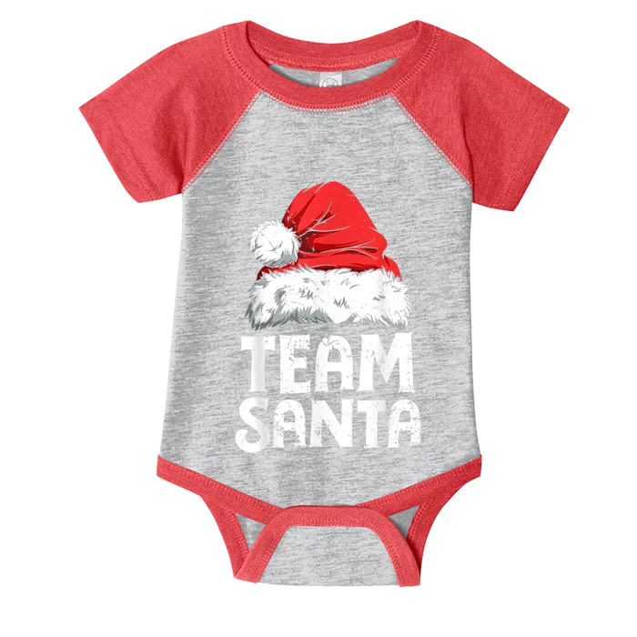 Team Santa Christmas Squad Family Matching Pajamas Boys Men Infant Baby Jersey Bodysuit