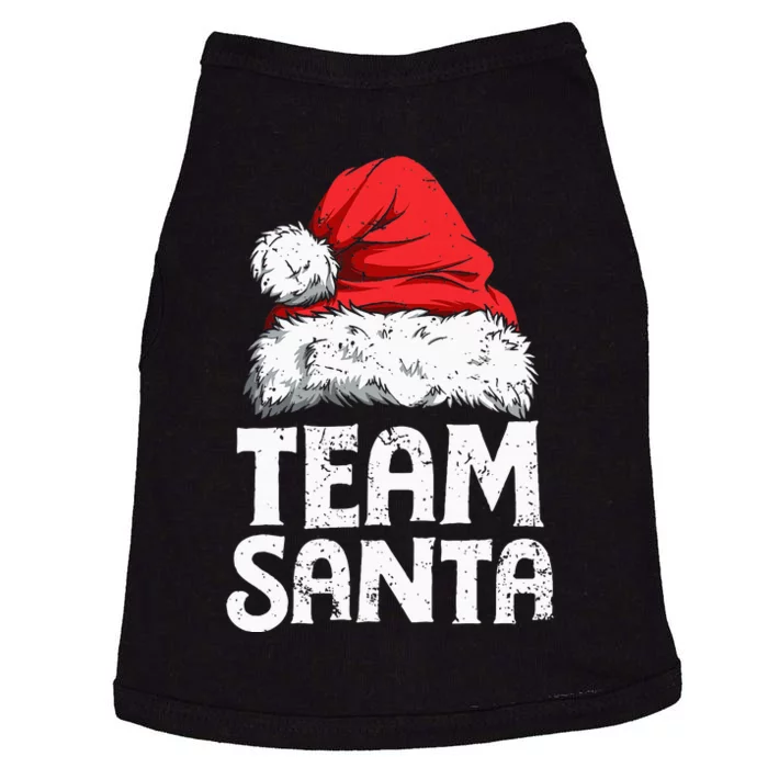 Team Santa Christmas Squad Family Matching Pajamas Doggie Tank