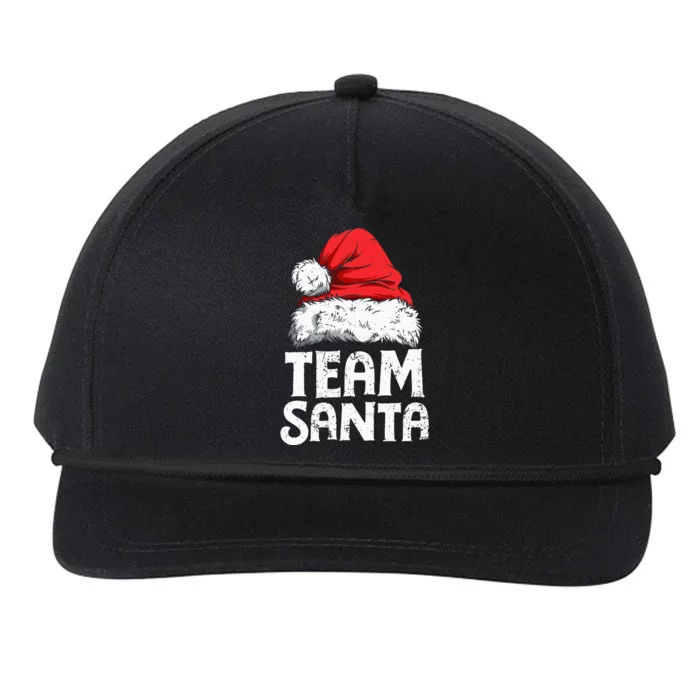 Team Santa Christmas Squad Family Matching Pajamas Snapback Five-Panel Rope Hat