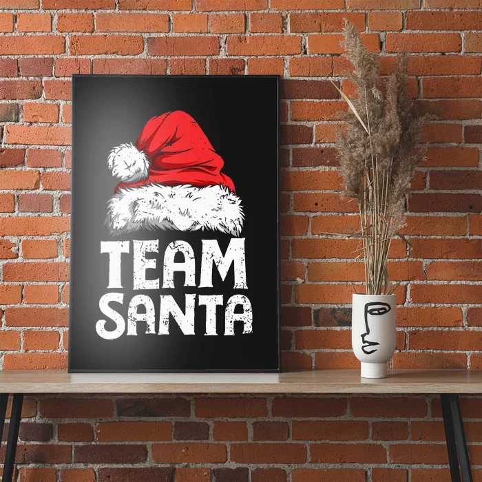 Team Santa Christmas Squad Family Matching Pajamas Poster