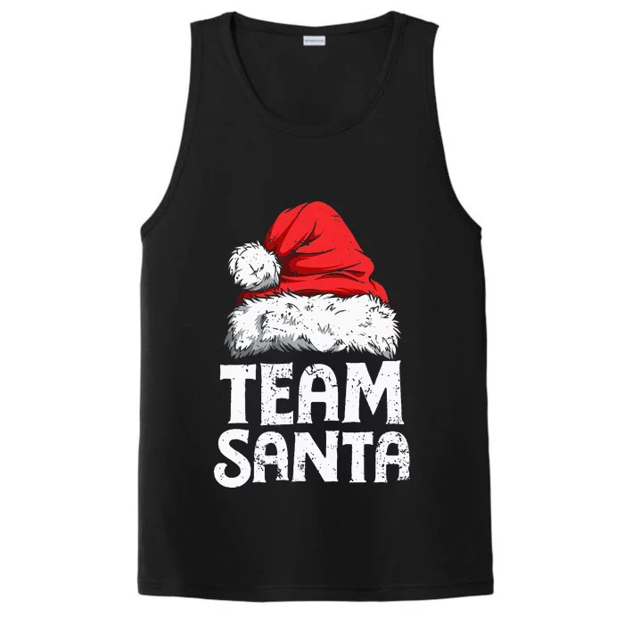 Team Santa Christmas Squad Family Matching Pajamas Performance Tank