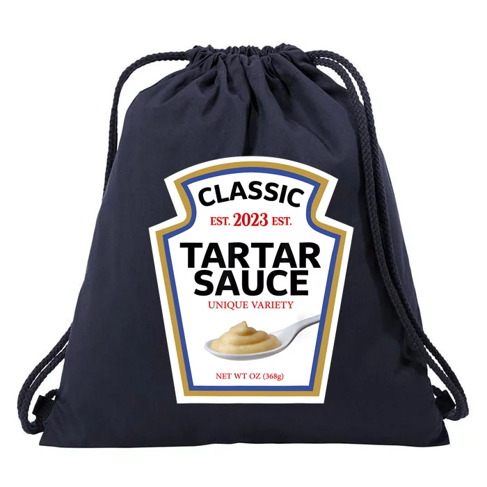 Tartar Sauce Condiment Diy Halloween Costume Matching Group Drawstring Bag