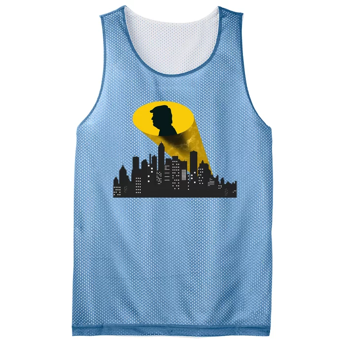 Trump Signal Calling A Super Hero Mesh Reversible Basketball Jersey Tank