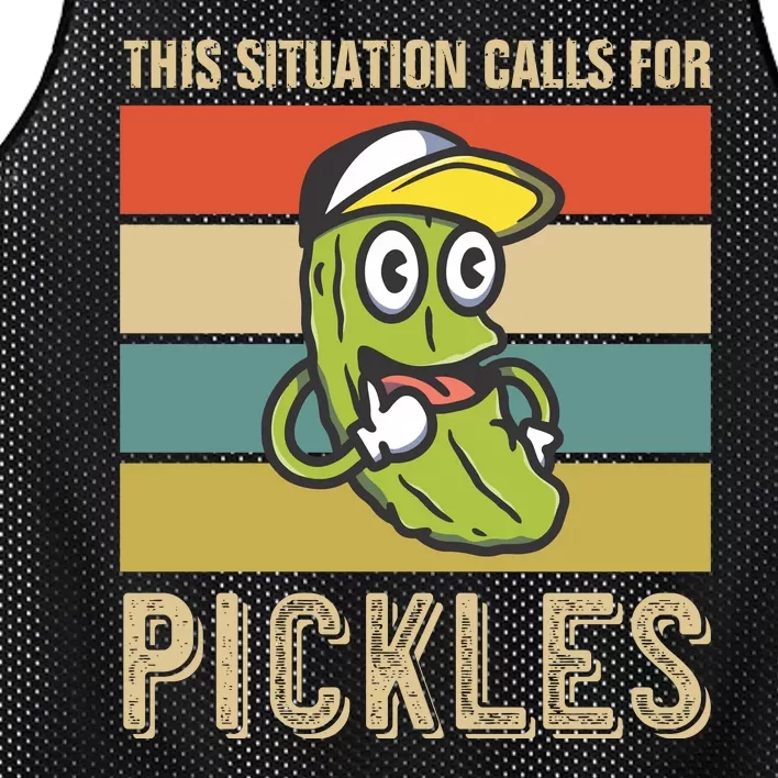 This Situation Calls For Pickles Mesh Reversible Basketball Jersey Tank