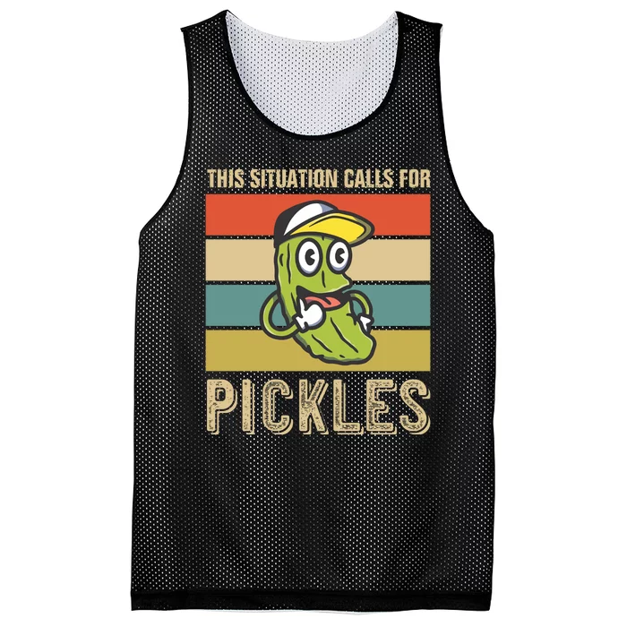 This Situation Calls For Pickles Mesh Reversible Basketball Jersey Tank