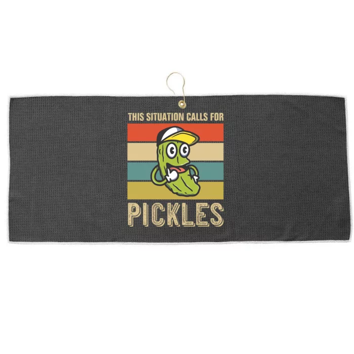 This Situation Calls For Pickles Large Microfiber Waffle Golf Towel