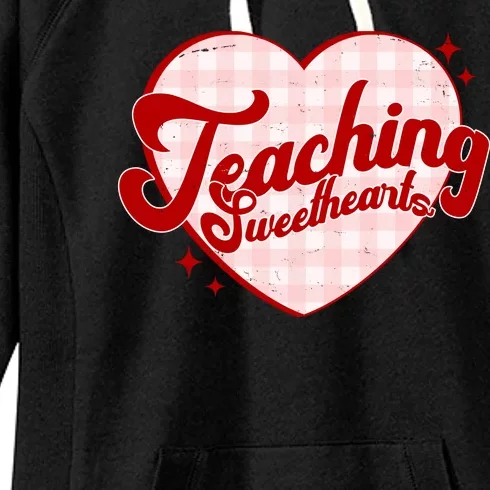 Teaching Sweethearts Cute Valentines Day Teacher Women's Fleece Hoodie