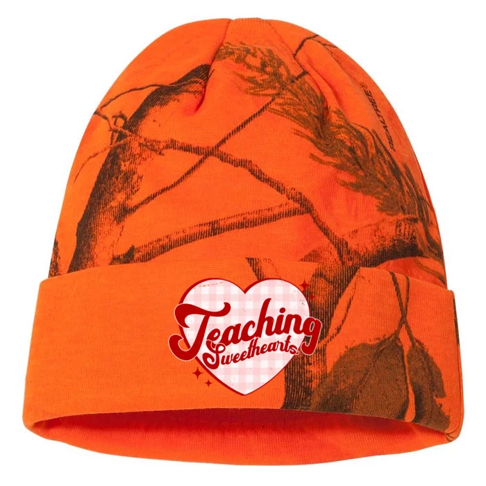 Teaching Sweethearts Cute Valentines Day Teacher Kati - 12in Camo Beanie