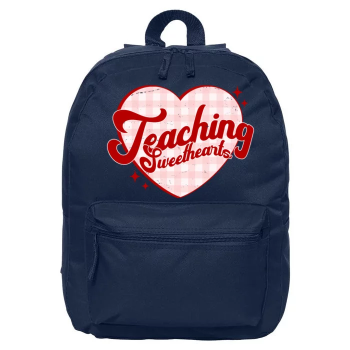 Teaching Sweethearts Cute Valentines Day Teacher 16 in Basic Backpack