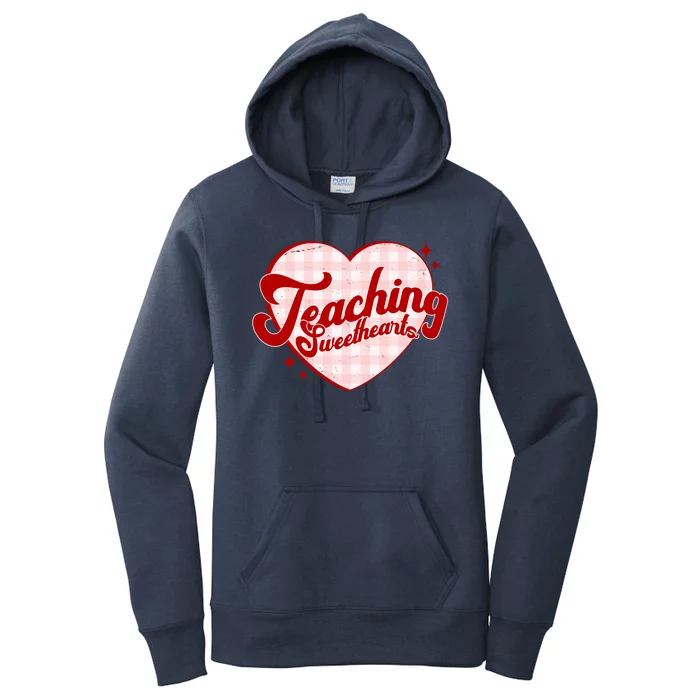 Teaching Sweethearts Cute Valentines Day Teacher Women's Pullover Hoodie