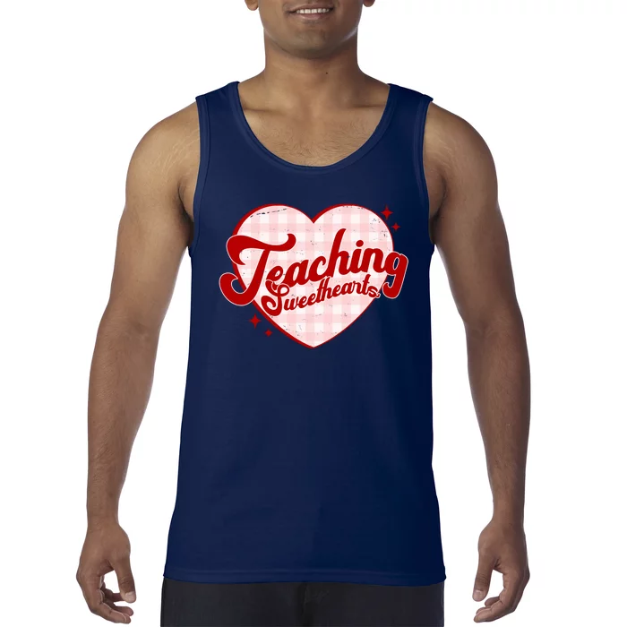 Teaching Sweethearts Cute Valentines Day Teacher Tank Top