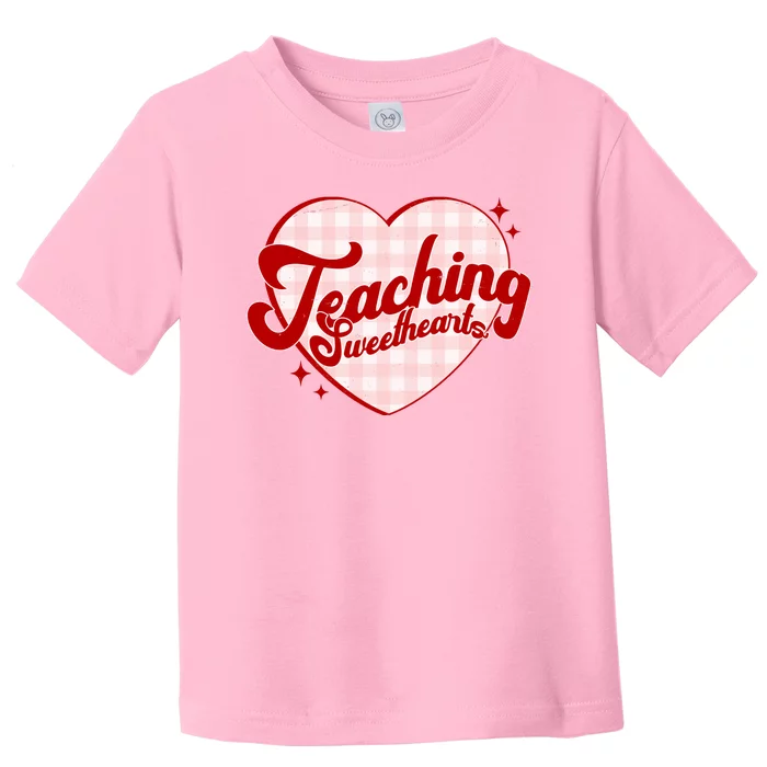 Teaching Sweethearts Cute Valentines Day Teacher Toddler T-Shirt