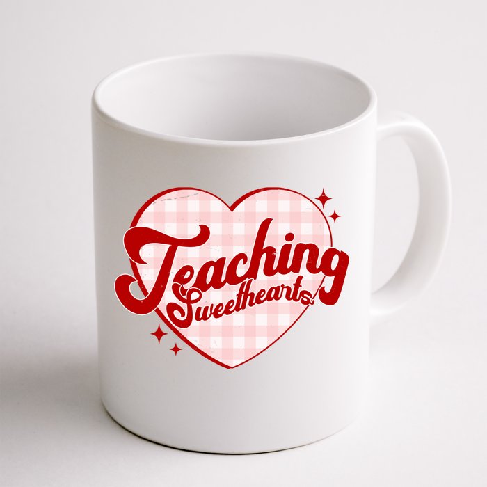 Teaching Sweethearts Cute Valentines Day Teacher Front & Back Coffee Mug