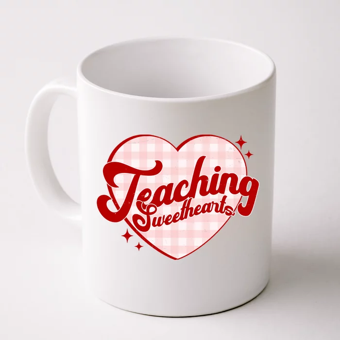 Teaching Sweethearts Cute Valentines Day Teacher Front & Back Coffee Mug