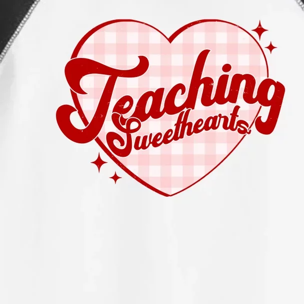 Teaching Sweethearts Cute Valentines Day Teacher Toddler Fine Jersey T-Shirt