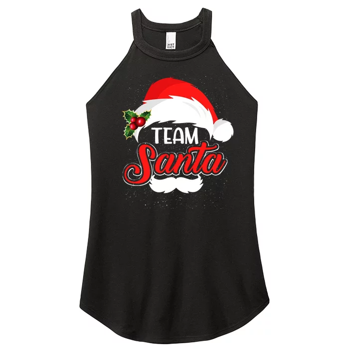 Team Santa Christmas Family Women’s Perfect Tri Rocker Tank