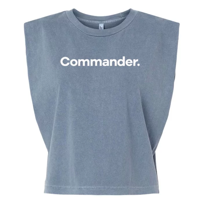 That Says Commander Garment-Dyed Women's Muscle Tee