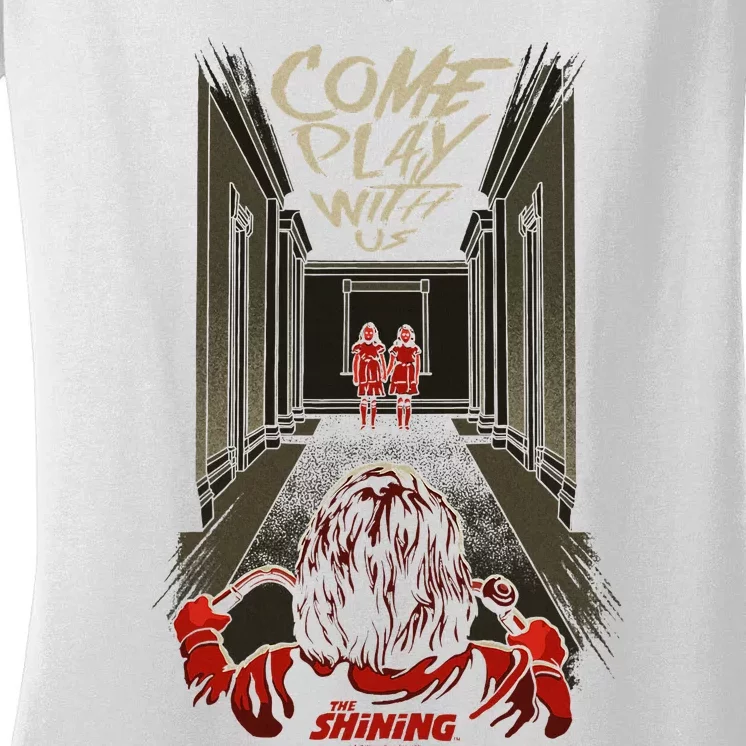 The Shining Come Play With Us Women's V-Neck T-Shirt