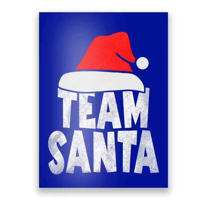 Team Santa Christmas Squad Family Matching Pajamas Poster